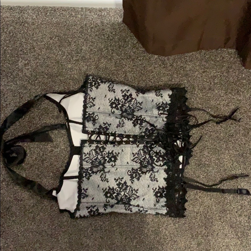 Fredrick’s of Hollywood corset.